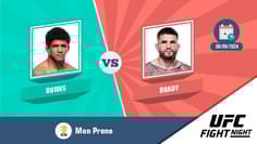 Pronostic gilbert burns sean brady